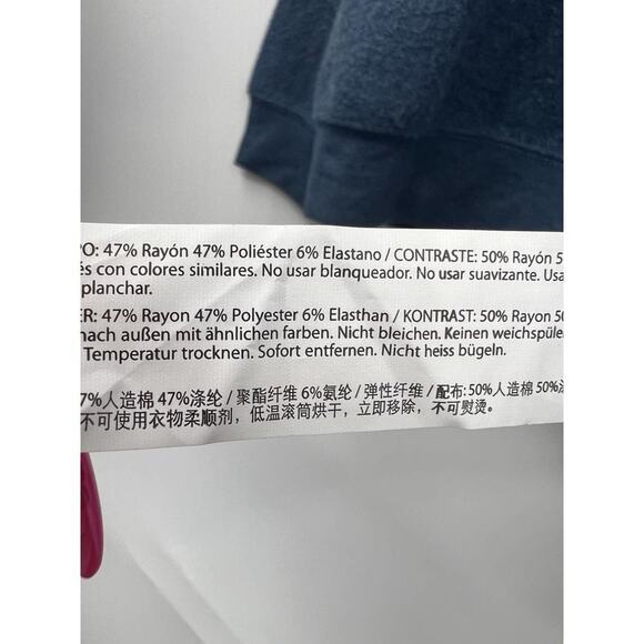 Wildfox Sweatshirt Women's Freedom Rainbow Pullover Stretch Blue Size L‎ New - Picture 7 of 8